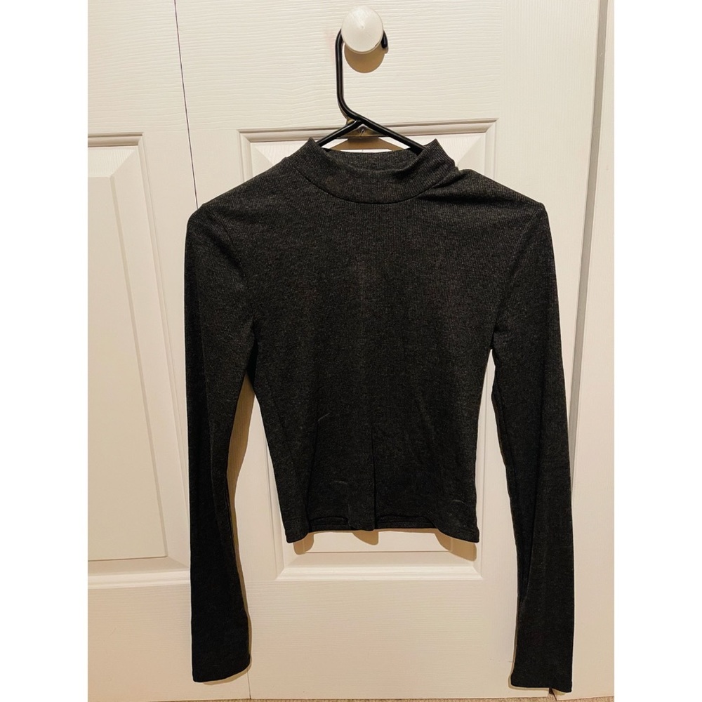 Garage Mock Neck Fitted Sweater